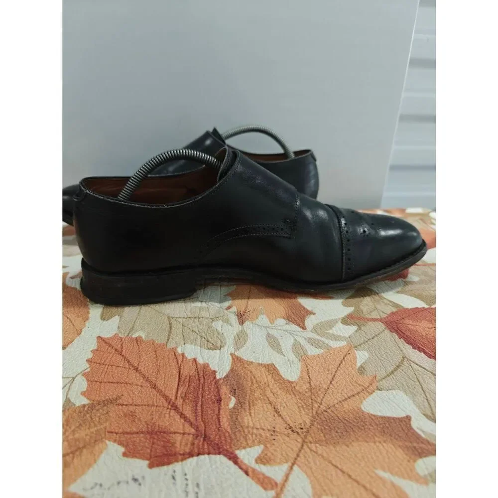Allen Edmonds ST. JOHN'S Men's Double Monk Strap Loafers Sz 11 D Black Casual